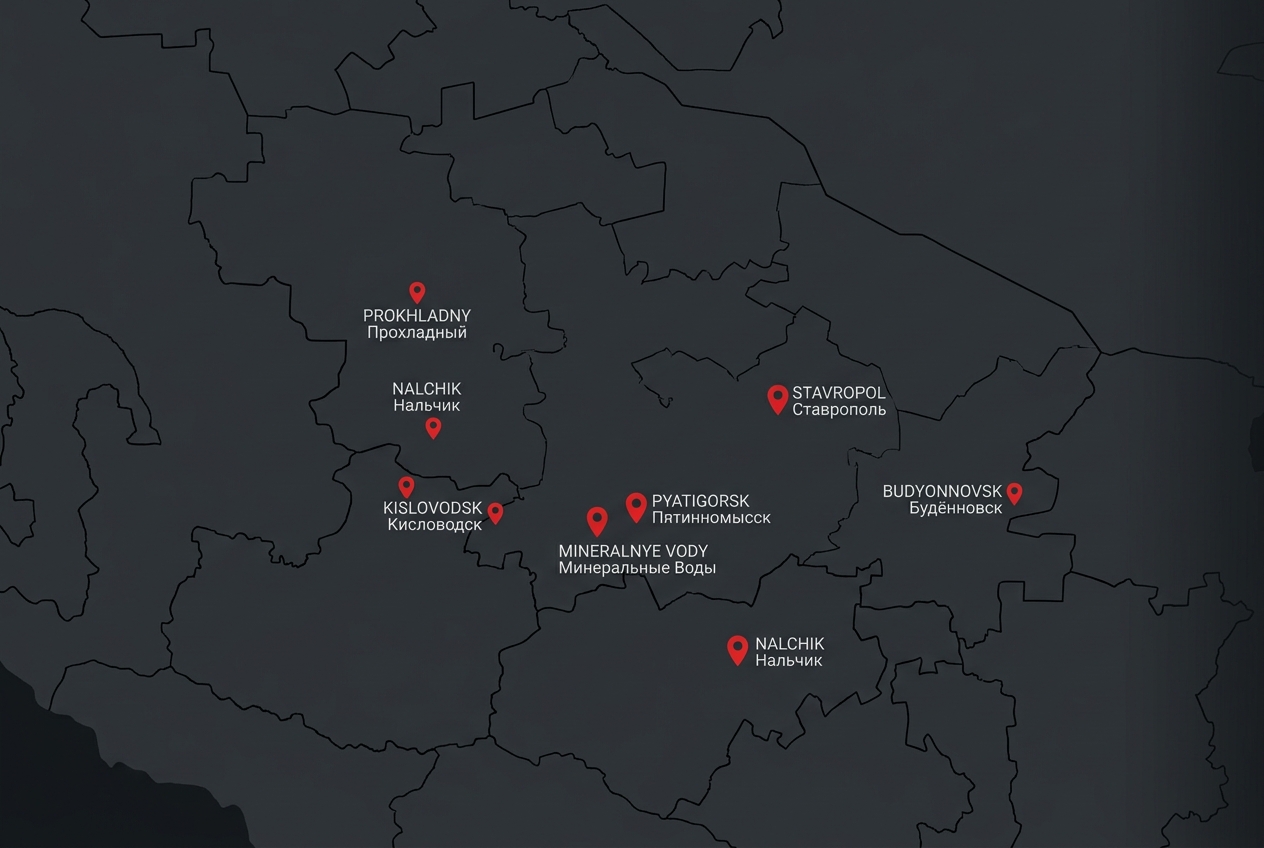 Карта реализованных проектов